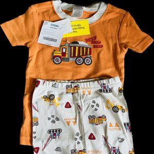 Gymboree boys tractor 2 piece gymmies sleepwear 12 - 18 months NWT